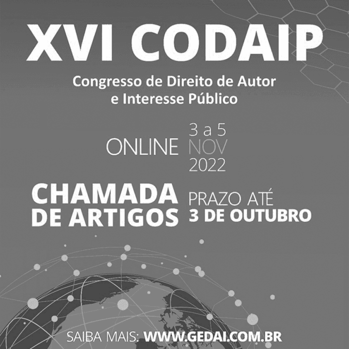 Se inscreva no XVI CODAIP